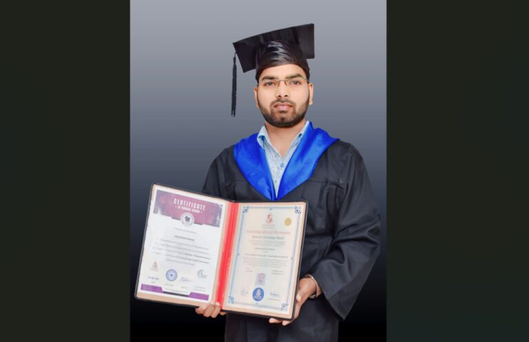 Dr. Abhishek Kumar: A Remarkable Journey to Honorary Doctorate from Cambridge University